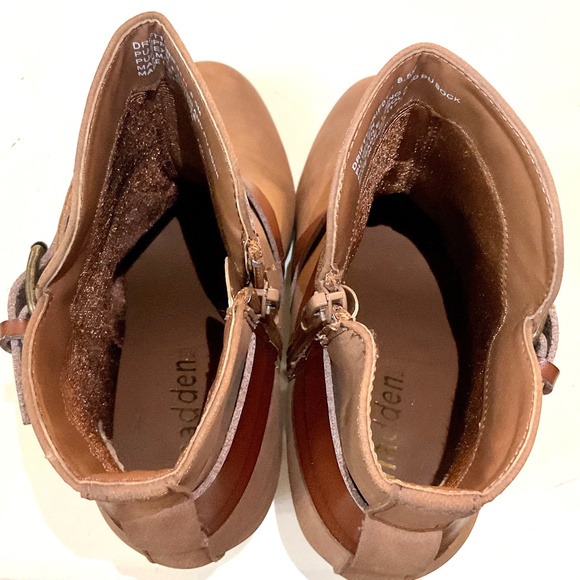 Madden NYC Driftt Side Zip Strappy Western Cowgirl Harness Ankle Boots size 8.5M - Picture 9 of 12